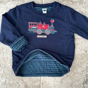 Janie and Jack Reversible Train Tee Size 4